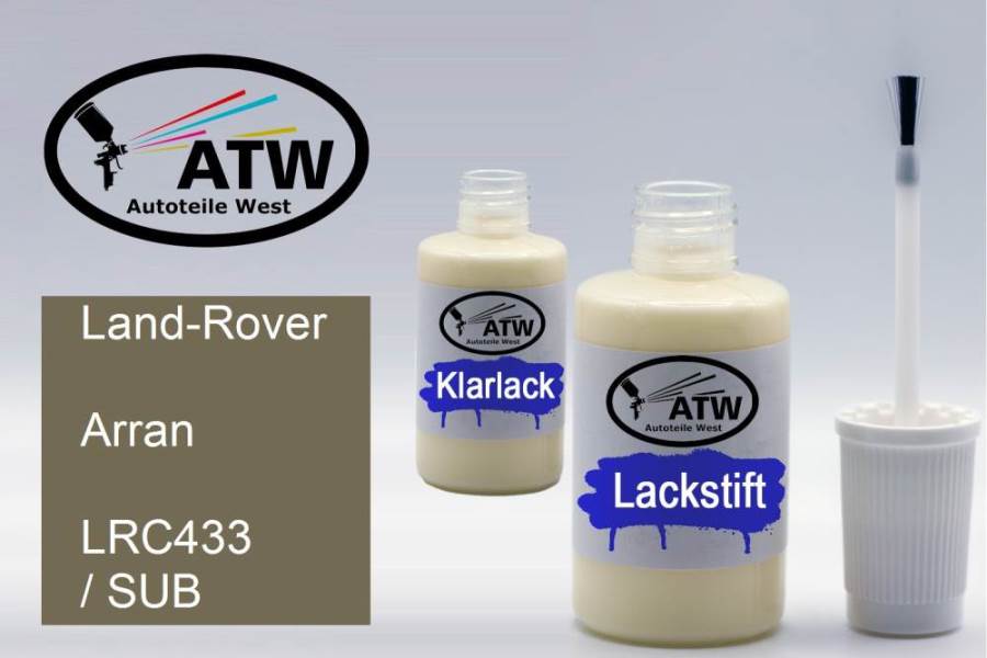 Land-Rover, Arran, LRC433 / SUB: 20ml Lackstift + 20ml Klarlack - Set, von ATW Autoteile West.